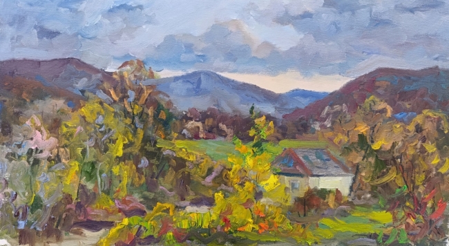 Осенний пейзаж. Сторожка. Пленэр ZhNataly 