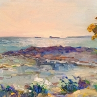 Волнорез. Этюд. Пленэр ZhNataly